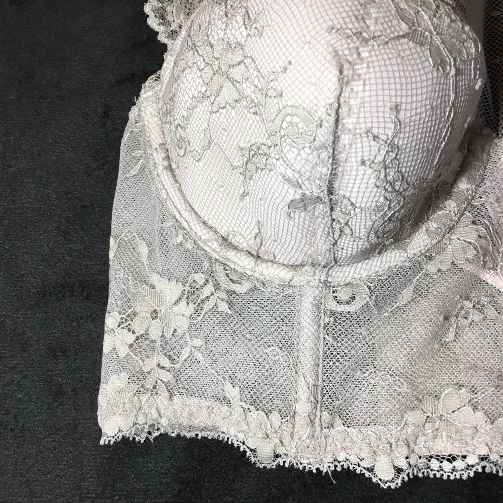 Dream Angels Lace & Dot Mesh High-neck Bra - Picture 6 of 8